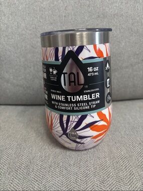 New TAL 16 oz hot or cold wine tumbler